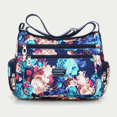 Borsa a tracolla con molteplici stili di stampa colorata per viaggi da donna