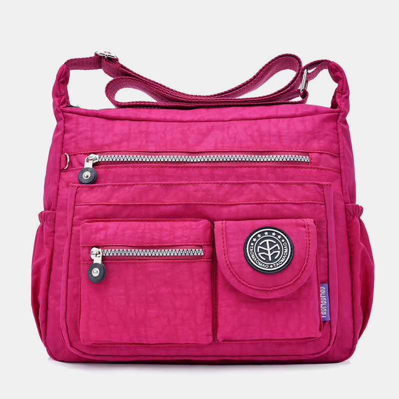 Large Capacity Waterproof Casual Crossbody Bag for Women – Multi-Pocket & Adjustable Strap