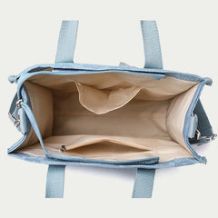 Floral Crossbody Tote Bag – Cute Nylon Shoulder Purse for Office & Daily Use