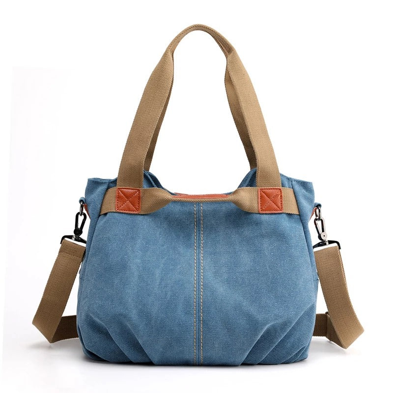 Large Capacity Canvas Messenger Bag – Stylish Shoulder Bag for Daily Use