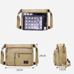 Crossbody Bag for Men | Vintage Outdoor Canvas Business Shoulder Bag - VOTVO