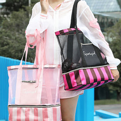 Leisure Beach Bag for Women – Travel & Fitness Nylon Shoulder Bag