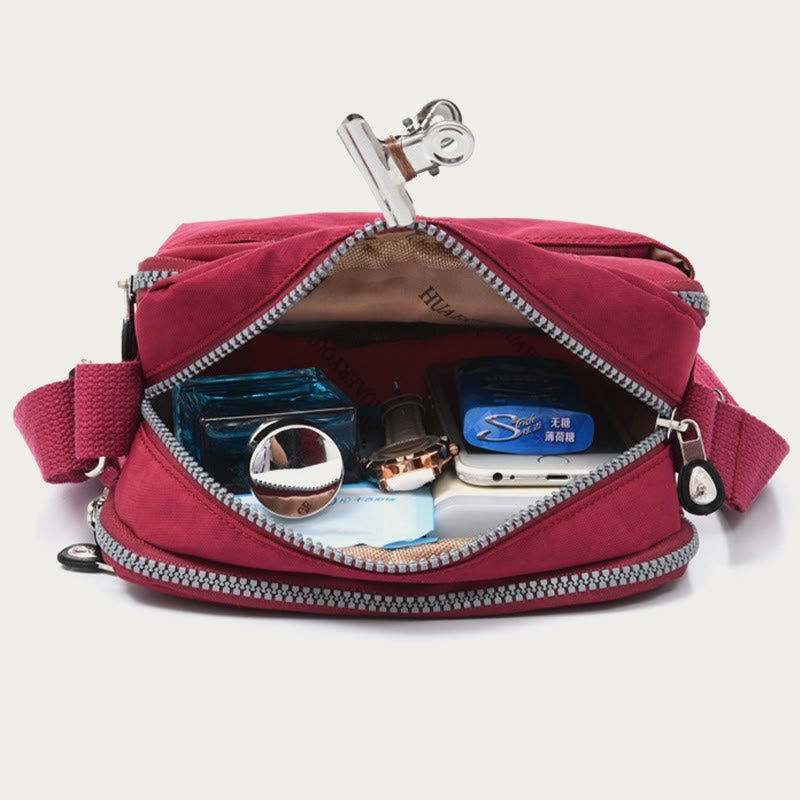 Casual Crossbody Bag for Women – Waterproof Triple Layers Nylon Bag - VOTVO