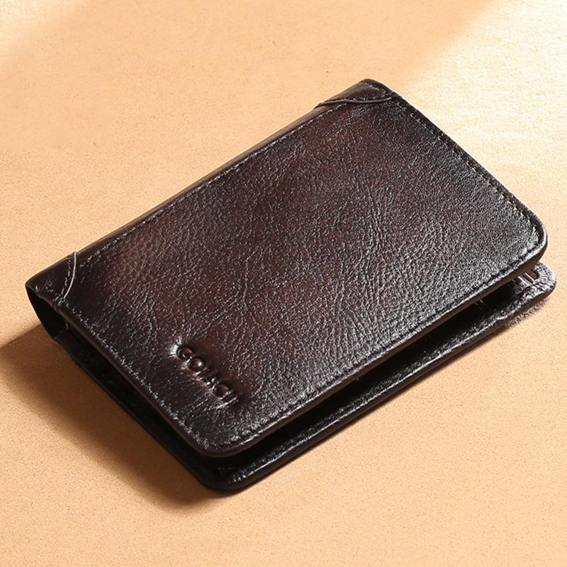 Genuine Leather RFID Multi - Card Bifold Wallet for Men - Secure & Stylish Business Wallet - VOTVO