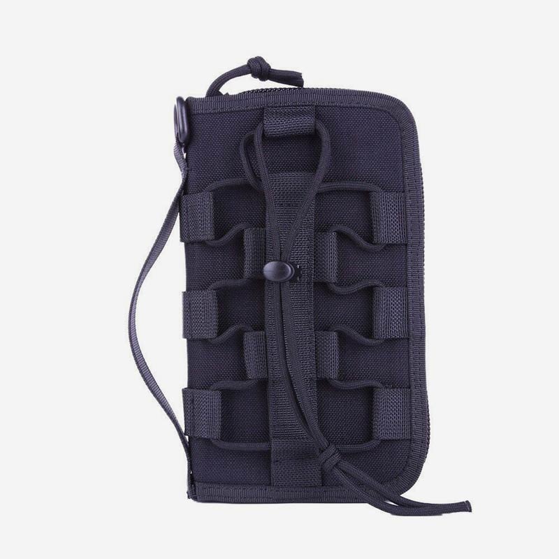 Casual Large Capacity Nylon Wallet for Men – Zipper Closure, Multiple Compartments