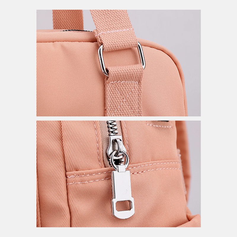 Lightweight Embossed Embroidery Backpack with USB Charging Port – Perfect for Women on the Go - VOTVO