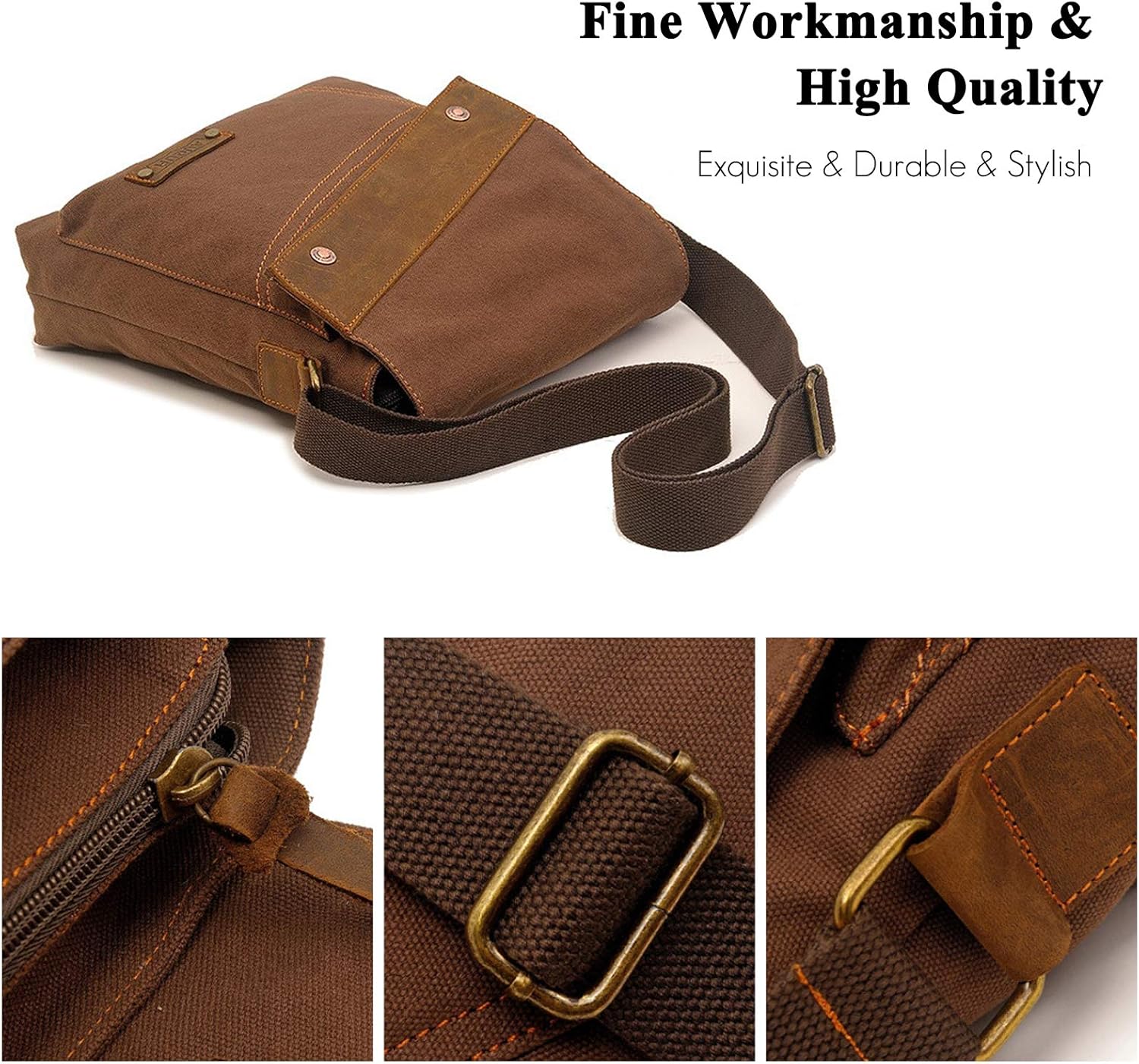 Business Messenger Canvas Shoulder Bag - VOTVO