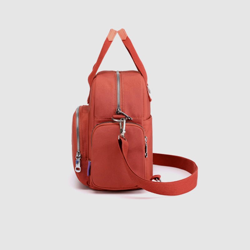 3 - Way Use Backpack with USB Charging Port – Versatile Nylon Travel & School Bag for Women - VOTVO