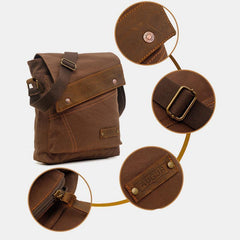 Large Capacity Retro Canvas Crossbody Bag for Women – Stylish & Practical Daily Tote