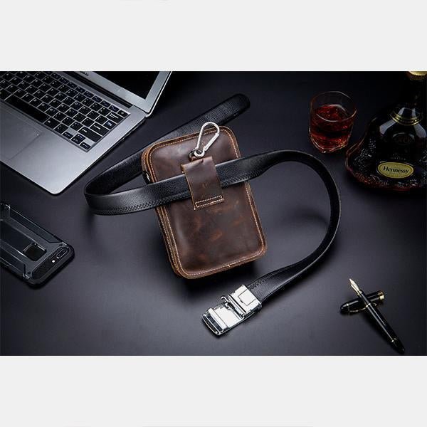 Genuine Leather Multifunctional Waist & Messenger Bag for Men – Versatile Crossbody & Shoulder Bag - VOTVO
