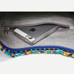 Borsa a tracolla in tela di grande capacità per donna - Borsa a tracolla colorata