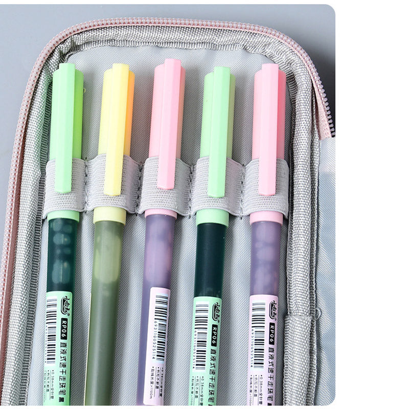 Large Capacity Canvas Pencil Case – Durable Pen Pouch for Office & School