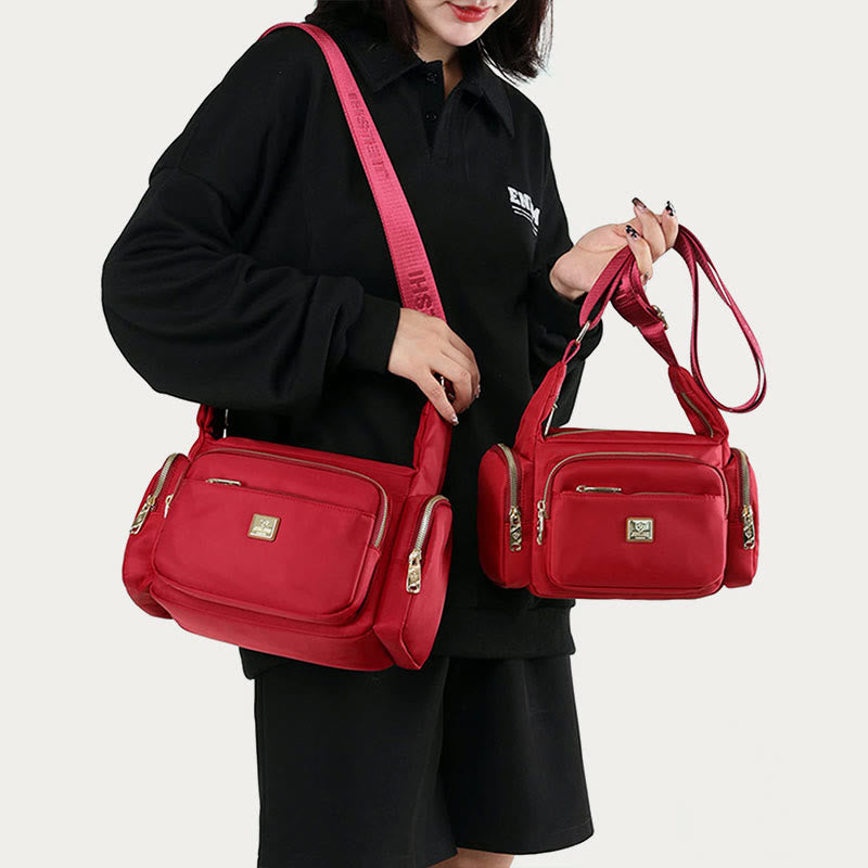 Nylon Crossbody Bag for Women – Daily Use, Multiple Pockets, Adjustable Strap