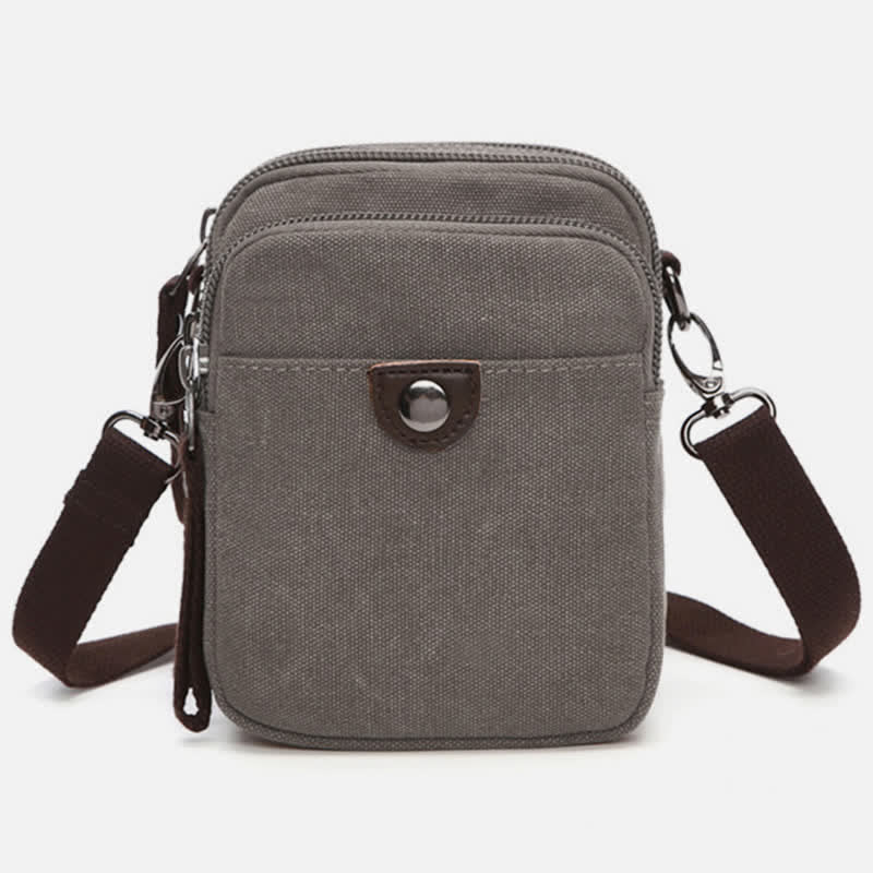 Belt Loop Holster Phone Purse - Small Canvas Crossbody Side Shoulder Bag - VOTVO