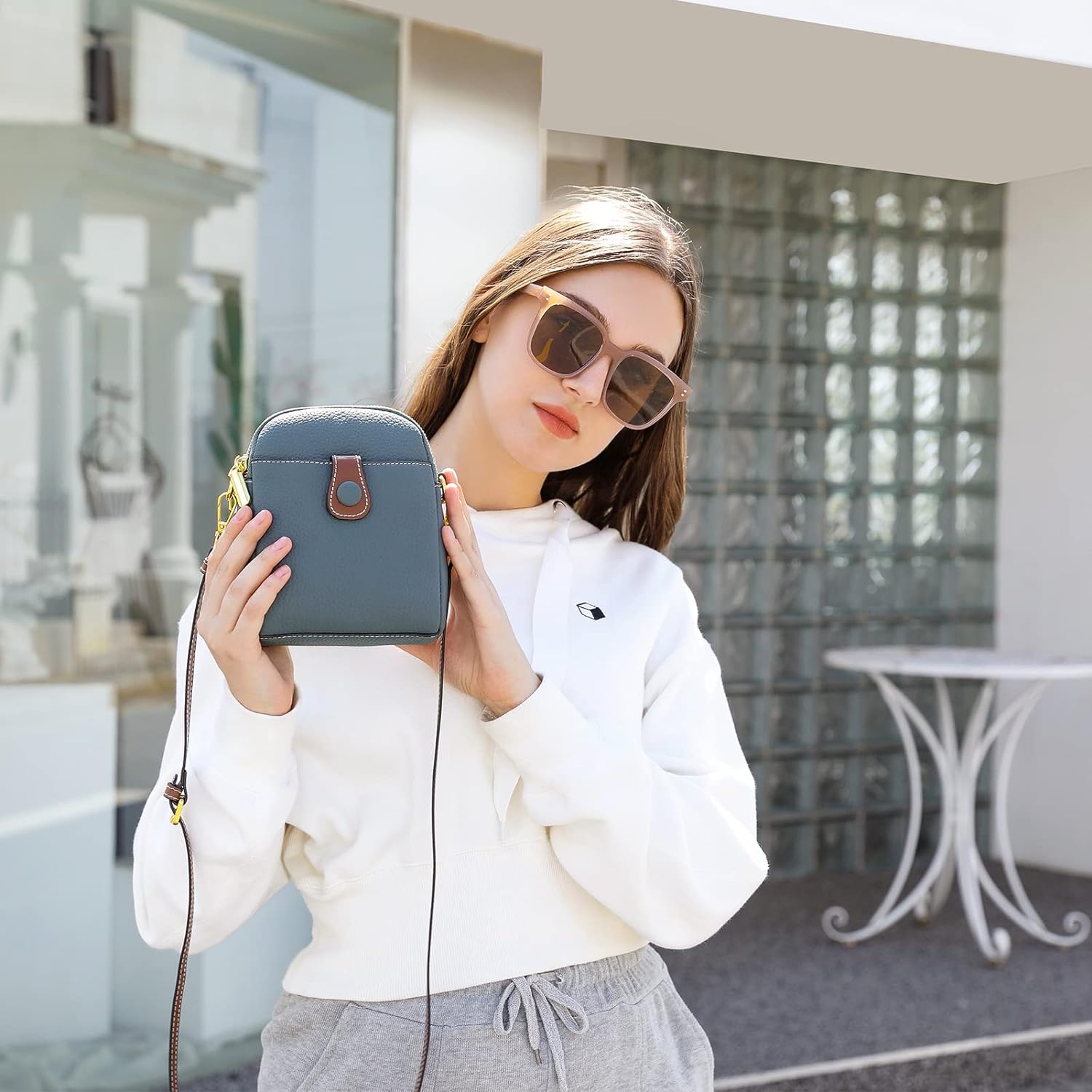 Charlotte Genuine Leather Crossbody Bag - VOTVO