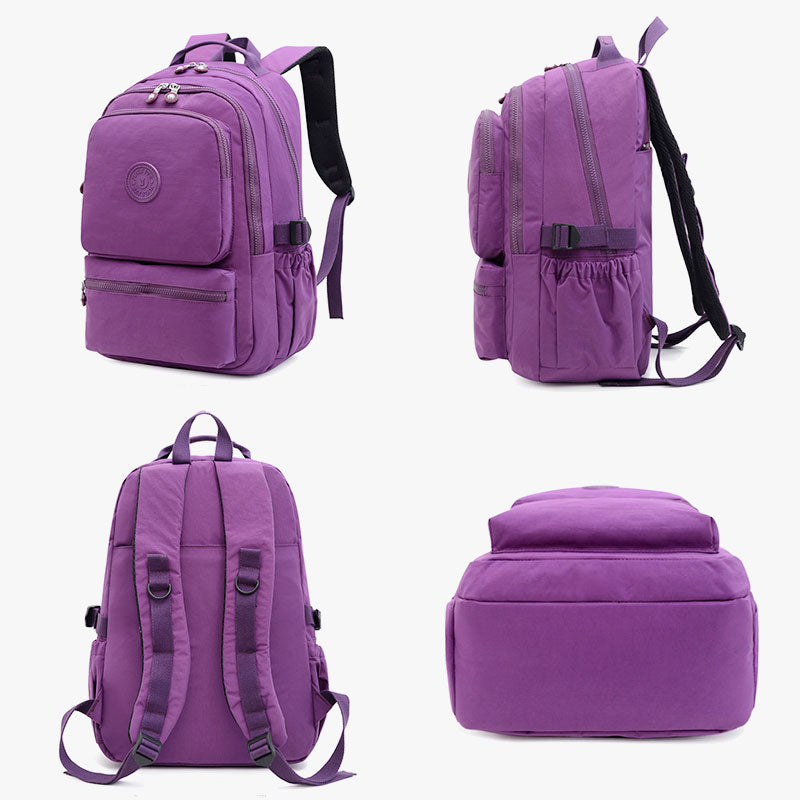 Lightweight Waterproof Backpack – Large Capacity Multi-Pocket Casual Daypack