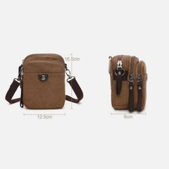 Belt Loop Holster Phone Purse - Small Canvas Crossbody Side Shoulder Bag - VOTVO
