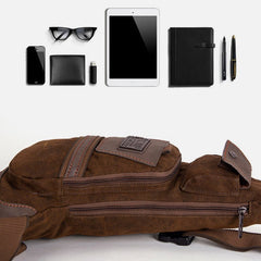 Large Canvas Chest Bag – Men’s Outdoor Sports Crossbody Sling Backpack - VOTVO