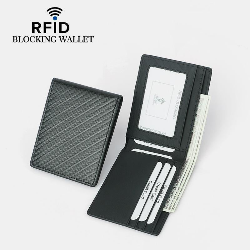 Genuine Leather RFID Blocking Slim Wallet - VOTVO