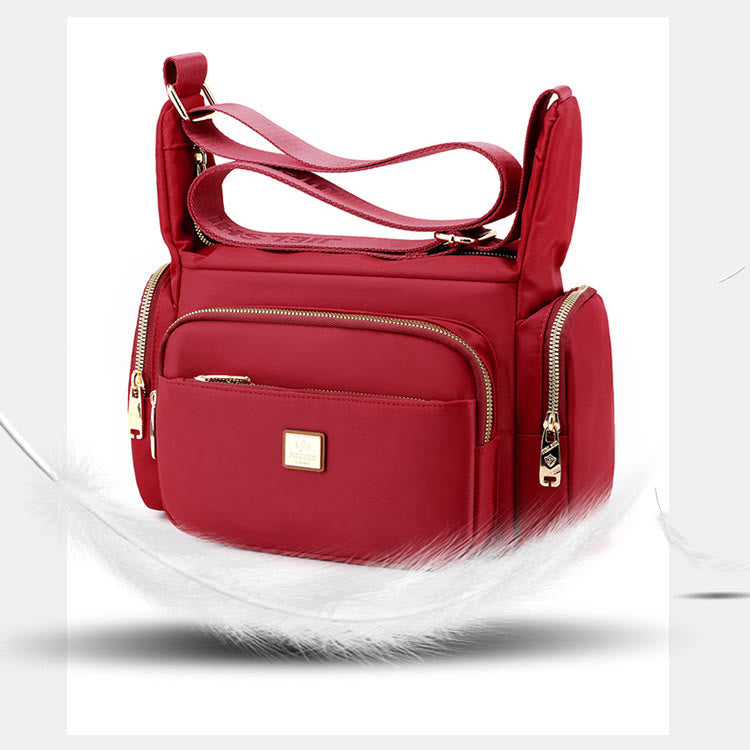 Nylon Crossbody Bag for Women – Daily Use, Multiple Pockets, Adjustable Strap