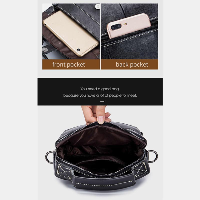 LargeCapacity RealLeather Multifunctional Crossbody Bag - VOTVO