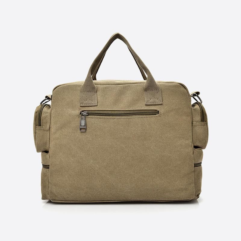 Messenger Bag for Men – Casual Canvas Multi-Pocket Crossbody Bag with Adjustable Strap