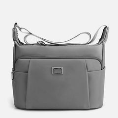 Crossbody Plaid Nylon Tote Bag for Women – Multi-Pocket Waterproof Purse