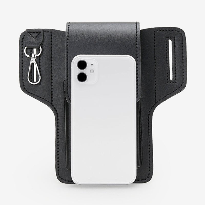 Leather Phone Pouch for Belt Universal Smartphone Holster Waist Bag - VOTVO