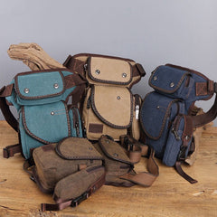 Durable Leg Bag for Men – Vertical Outdoor Sports Canvas Bag with Adjustable Strap - VOTVO