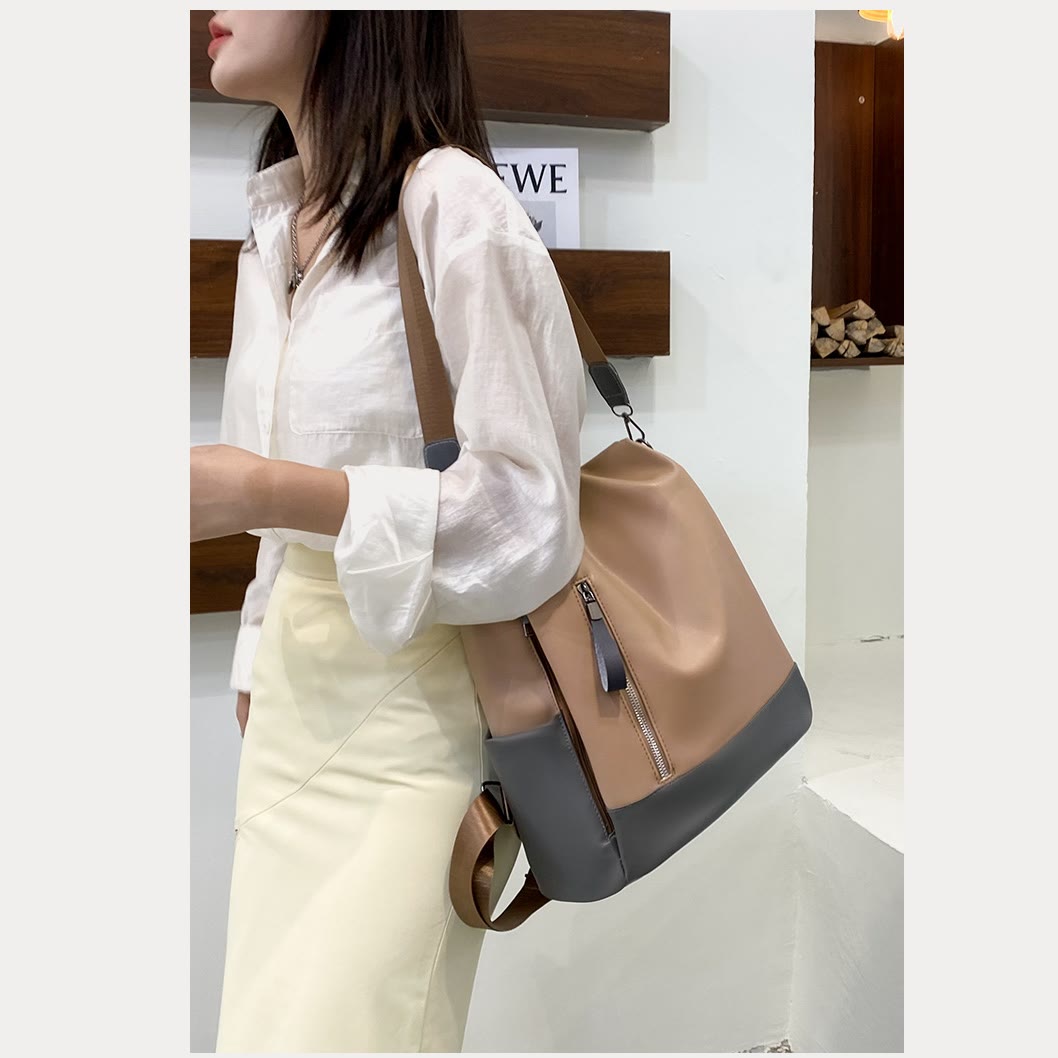 Women’s Leather Convertible Backpack Purse – Anti - Theft Travel Daypack & Shoulder Bag - VOTVO