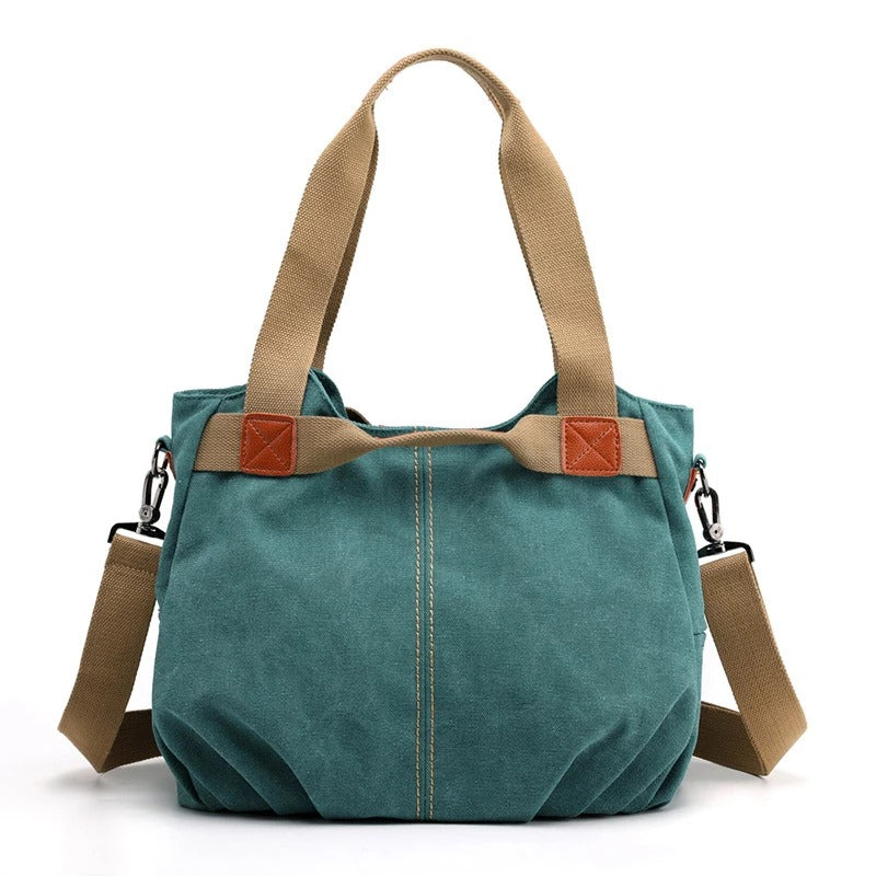 Large Capacity Canvas Messenger Bag – Stylish Shoulder Bag for Daily Use