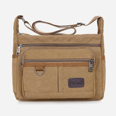 Crossbody Bag for Men | Vintage Outdoor Canvas Business Shoulder Bag - VOTVO