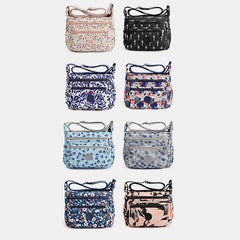 Large Capacity Waterproof Floral Crossbody Bag for Women – Stylish Shoulder Bag with Multiple Pockets