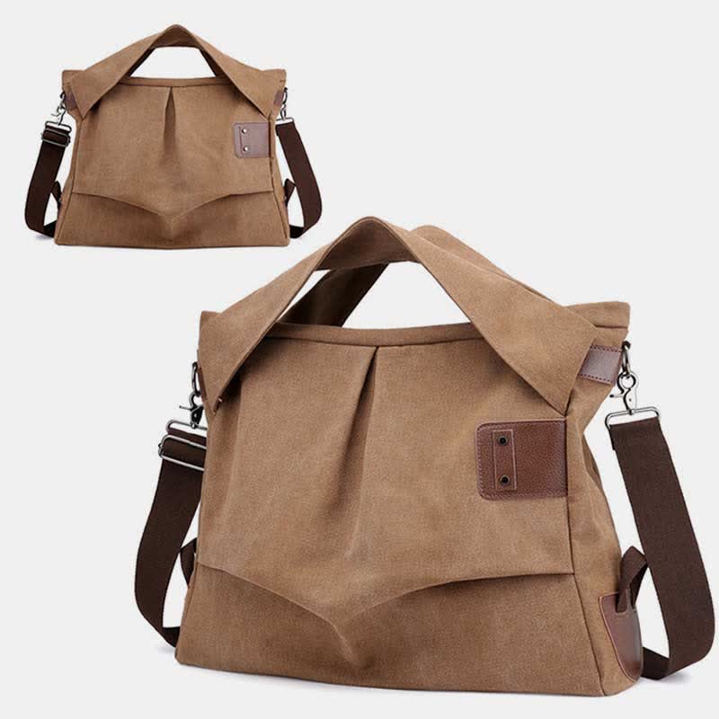 Large Capacity Canvas Handbag for Women – Crossbody Tote & Hobo Bag - VOTVO