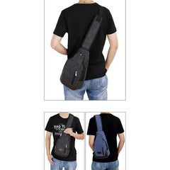 Canvas Sling Bag for Men - Outdoor Travel & Camping Chest Day Pack