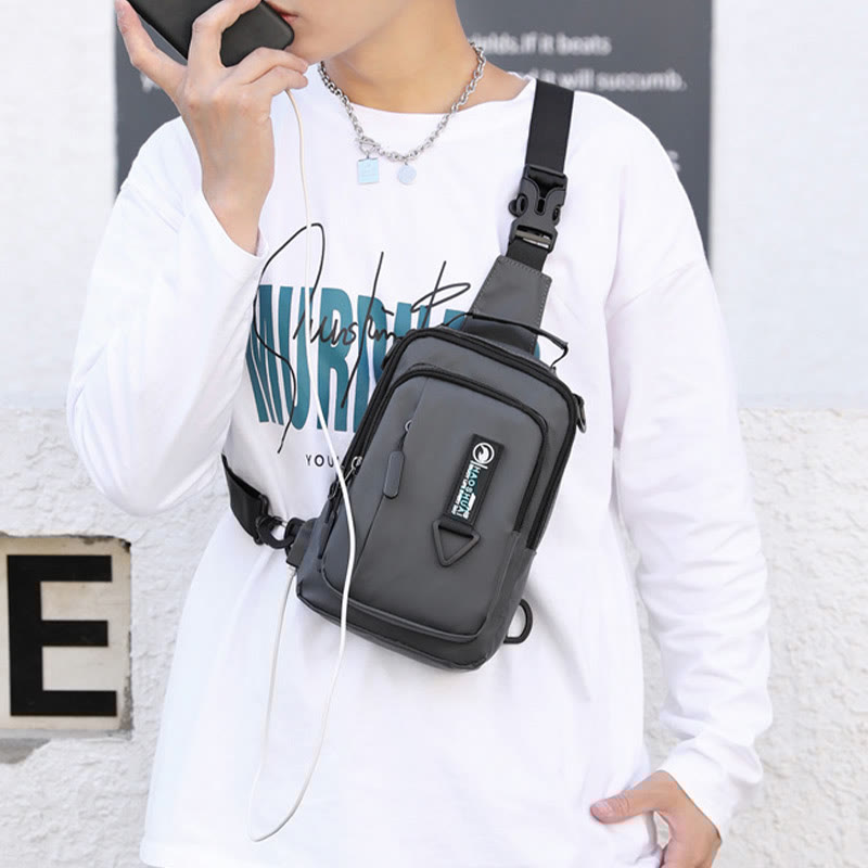 Practical Crossbody Sling Bag for Men – Waterproof Travel Satchel Purse