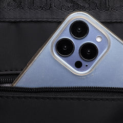 Black Oxford Backpack - Durable and casual, perfect for outdoor activities.