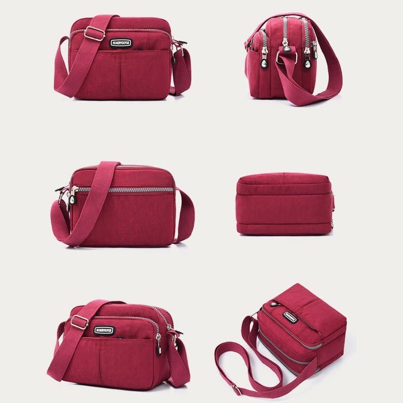 Casual Crossbody Bag for Women – Waterproof Triple Layers Nylon Bag - VOTVO