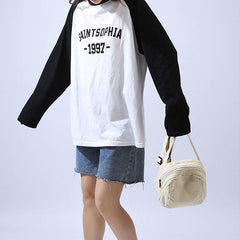 Casual Crossbody Bag For Women Canvas Simple Travel Purse