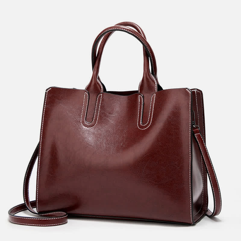 Laptop Tote Bag for Women – Business Work Bag & Casual Leather Handbag