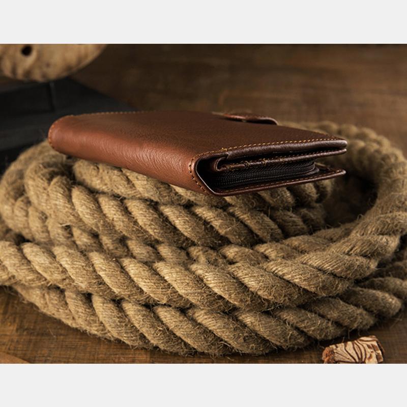 Premium Real Leather Large Capacity Vertical Wallet for Men – Slim, Durable & Stylish - VOTVO