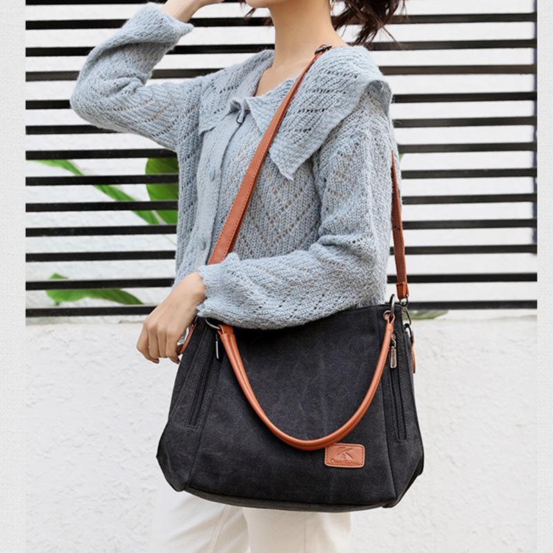 Large Capacity Casual Canvas Crossbody Bag for Women – Stylish & Practical - VOTVO