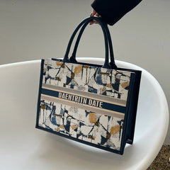 Borsa tote in tela di grande capacità per donna – Borsa da pendolare quotidiana