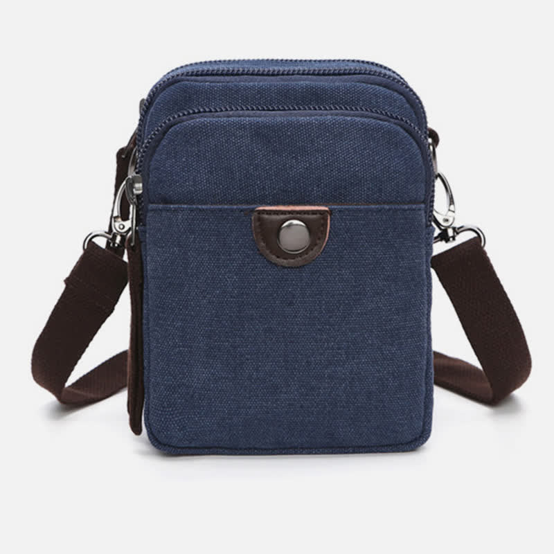 Belt Loop Holster Phone Purse - Small Canvas Crossbody Side Shoulder Bag - VOTVO