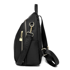 Black Oxford Backpack - Durable and casual, perfect for outdoor activities.