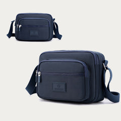 4-Zip Crossbody Bag – Lightweight Nylon Purse for Women