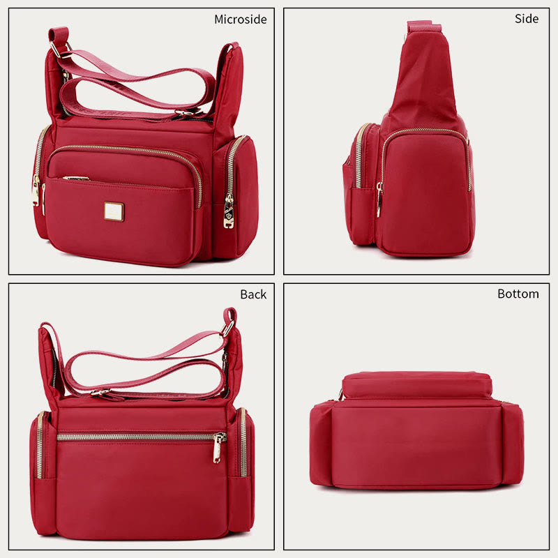 Nylon Crossbody Bag for Women – Daily Use, Multiple Pockets, Adjustable Strap