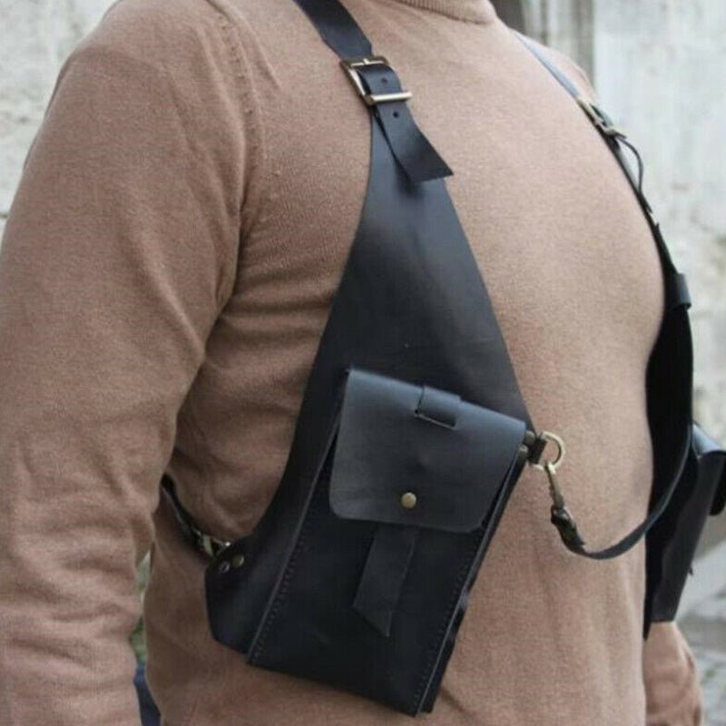 Medieval Underarm Shoulder Holster Phone Bag Wallet Pocket Card Holder - VOTVO