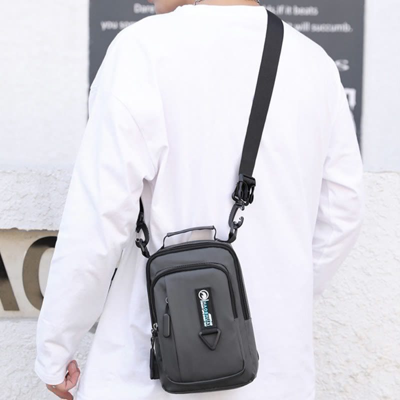 Practical Crossbody Sling Bag for Men – Waterproof Travel Satchel Purse
