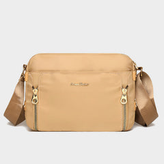 Crossbody Bag for Women – Simple Light Color Waterproof Nylon Bag